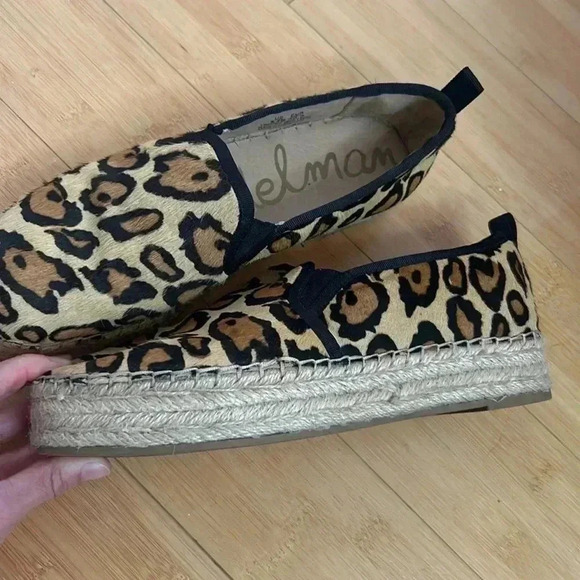 Sam Edelman Leopard Print Carrin Platform Espadrilles size 9.5 - Picture 5 of 7